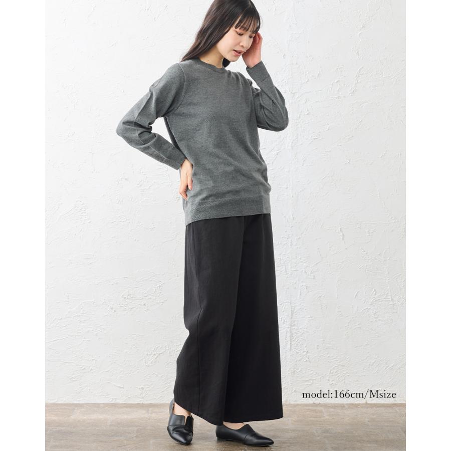 ワイドパンツ コットンリネン パンツ レディース 日本製 40代 50代 60代 きれいめ 大きいサイズ 綿麻 コットン リネン 夏用 夏 春 秋 ウエストゴム ボトム |  | 17