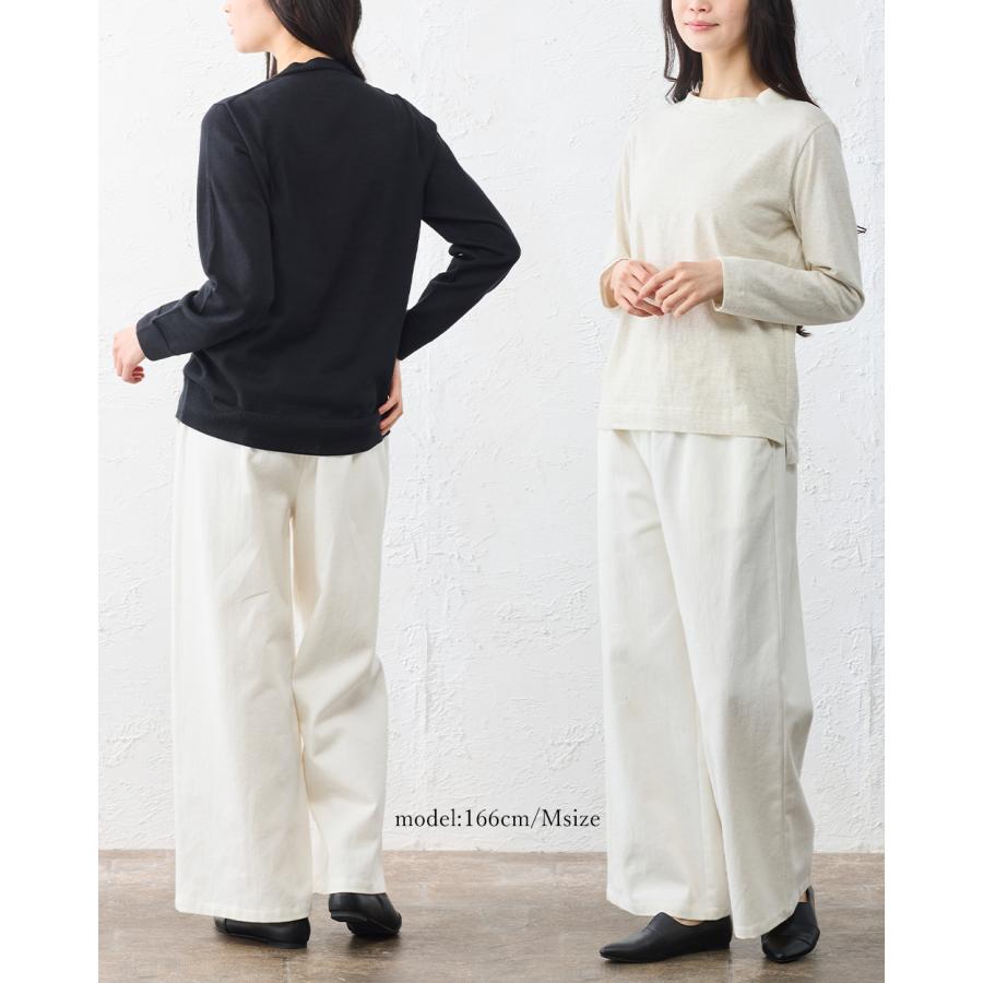 ワイドパンツ コットンリネン パンツ レディース 日本製 40代 50代 60代 きれいめ 大きいサイズ 綿麻 コットン リネン 夏用 夏 春 秋 ウエストゴム ボトム |  | 12