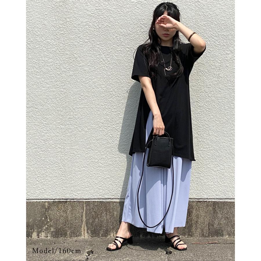 半袖tシャツ レディース トップス カットソー 半袖 チュニック tシャツ