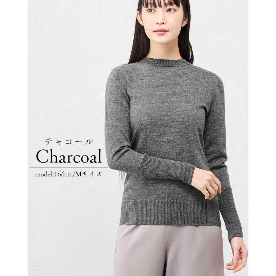 ホールガーメント 3D KNIT 日本製 セットインクルーネック ニット セーター プルオーバー 長袖 レディース クルーネック 長袖ニット トップス  ウール100 |  | 20