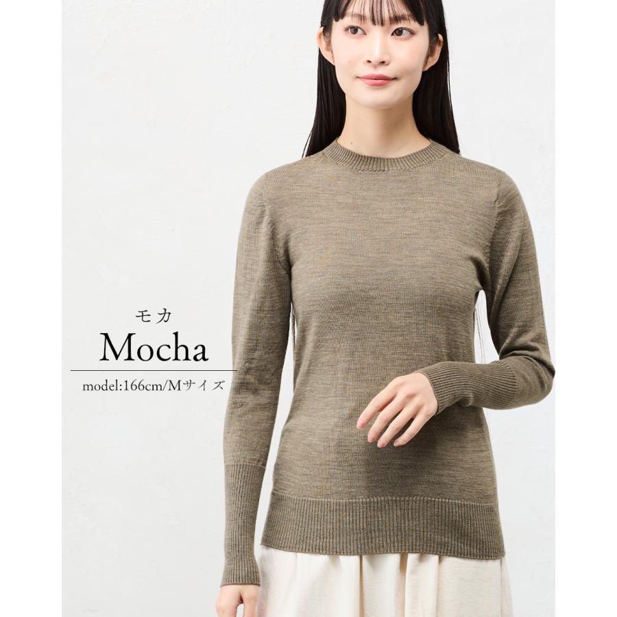 ホールガーメント 3D KNIT 日本製 セットインクルーネック ニット セーター プルオーバー 長袖 レディース クルーネック 長袖ニット トップス  ウール100 |  | 15