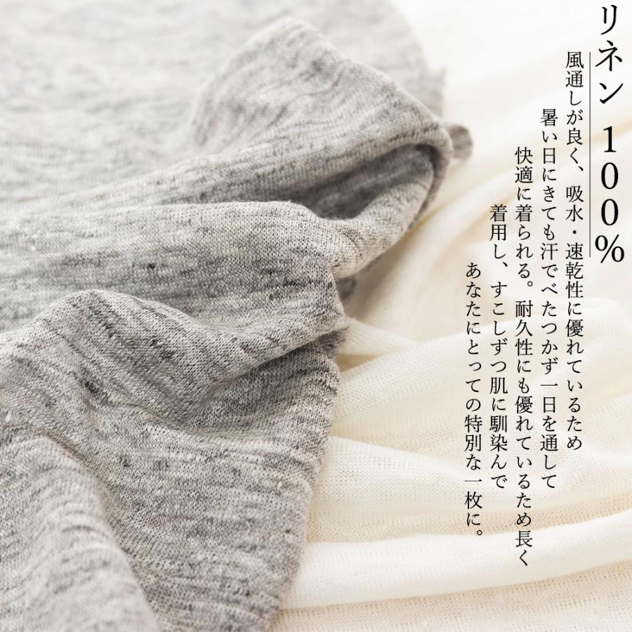 くるむちびパフカーディガン 夏リネン 錆浅葱