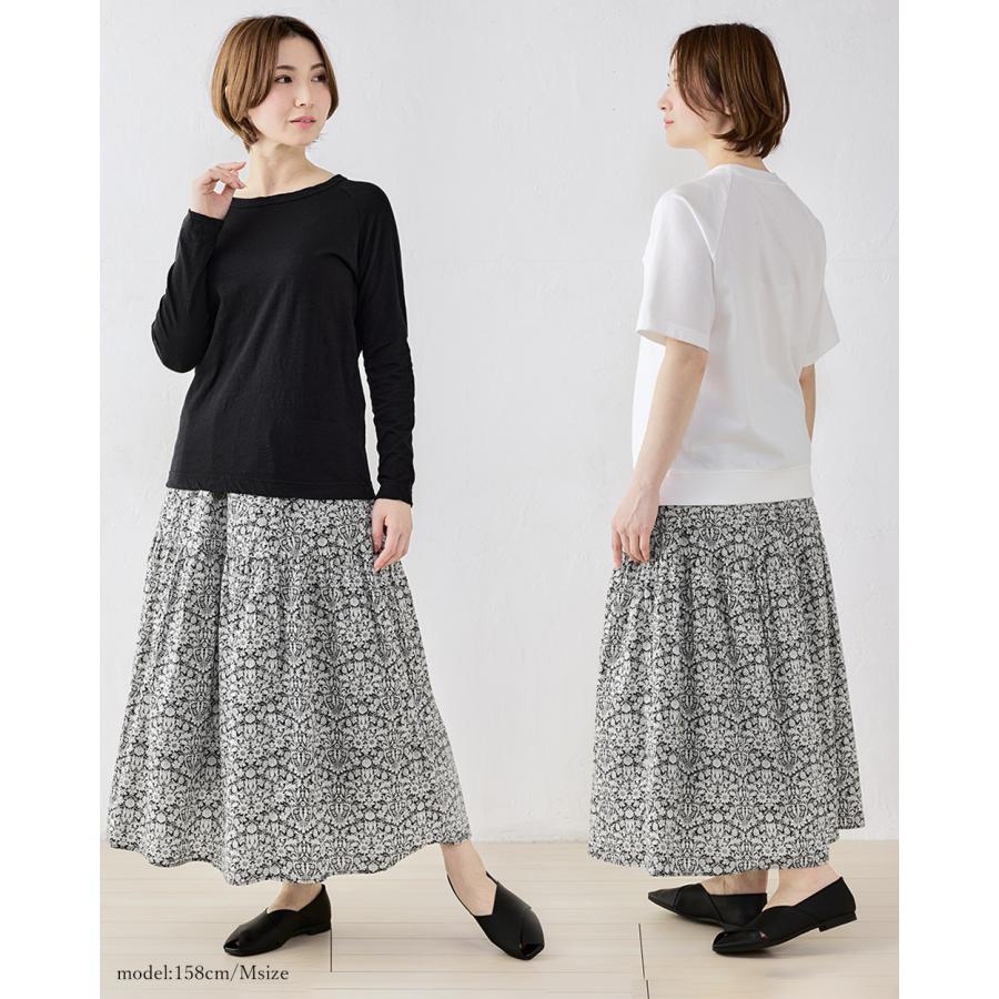 リバティプリント スカート フレアスカート ロング 日本製 花柄 草花 ボタニカル 綿100％ コットン 綿 綿100 ギャザースカート ロングスカート Aライン |  | 20
