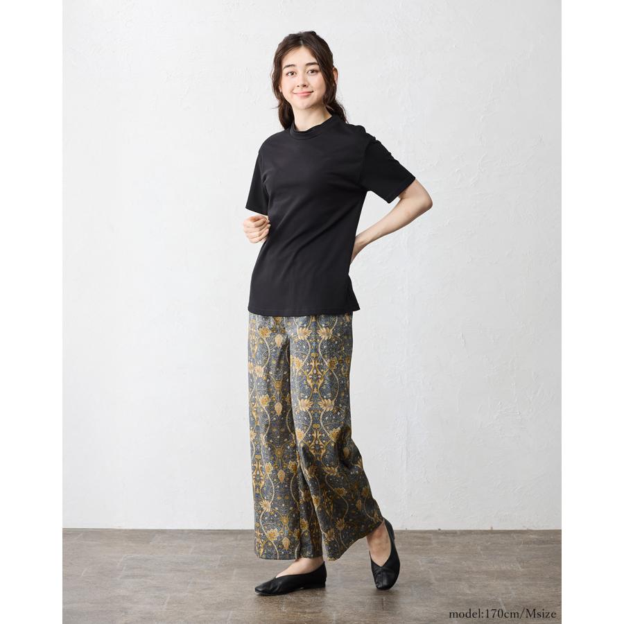 リバティ ワイドパンツ 日本製 プリント 綿100％ コットン 綿