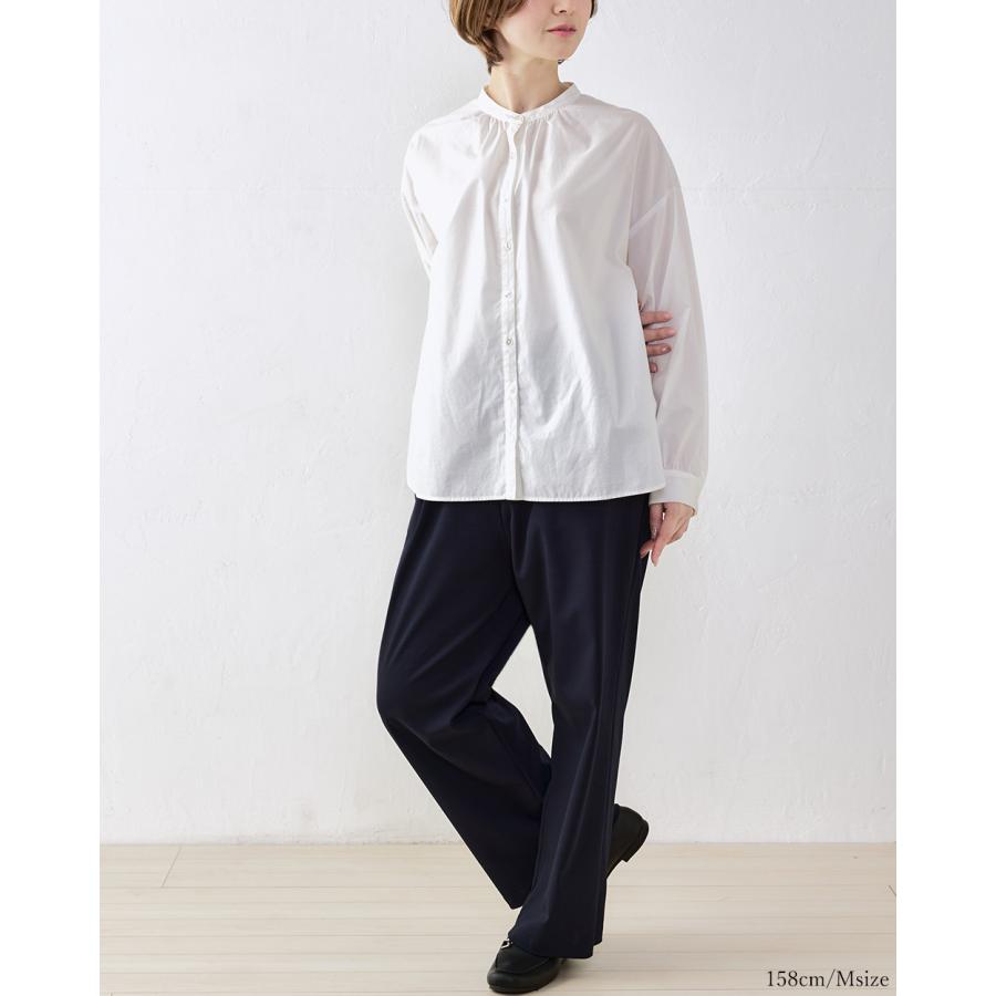 強撚コットン ワイドパンツ 日本製 パンツルック きれいめ 上品 レディース ウエストゴム 美脚 ストレッチパンツ ロングパンツ 綿100％ |  | 10