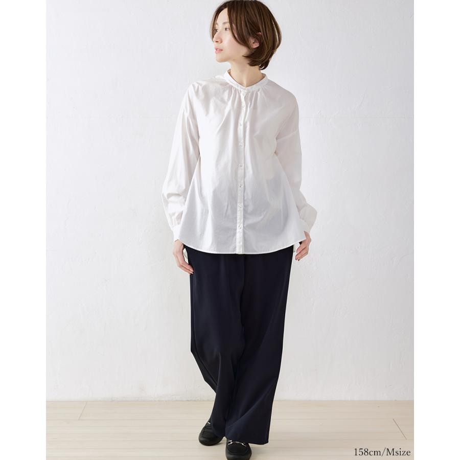 強撚コットン ワイドパンツ 日本製 パンツルック きれいめ 上品 レディース ウエストゴム 美脚 ストレッチパンツ ロングパンツ 綿100％ |  | 11