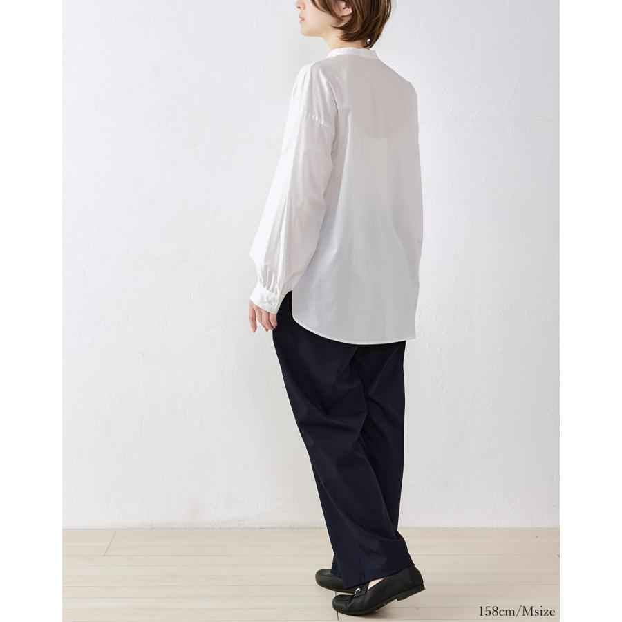 強撚コットン ワイドパンツ 日本製 パンツルック きれいめ 上品 レディース ウエストゴム 美脚 ストレッチパンツ ロングパンツ 綿100％ |  | 12