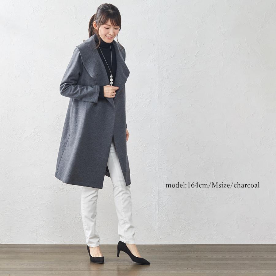 コート レディース 40代 50代 秋冬 軽い ウールコート ロング 黒 アウター 2022 フォーマル 羽織り |  | 18
