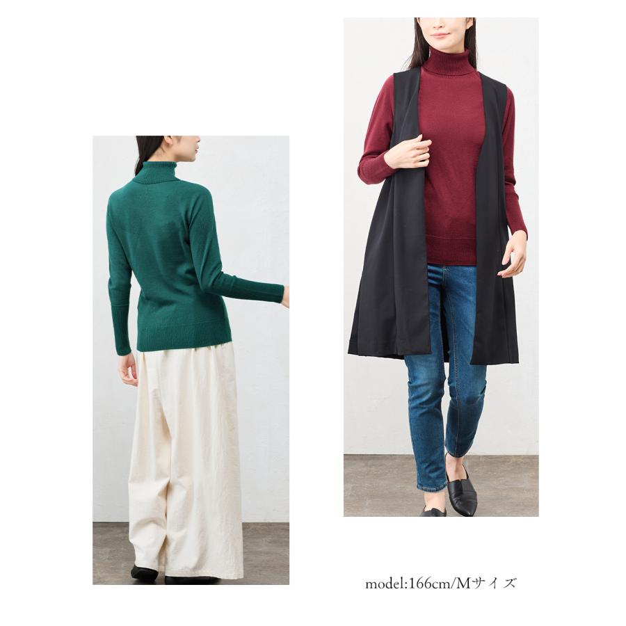 ホールガーメント 3D KNIT 日本製 パラシュートタートルネック ニット セーター プルオーバー 長袖 レディース ハイネック 長袖ニット トップス  ウール100 |  | 19