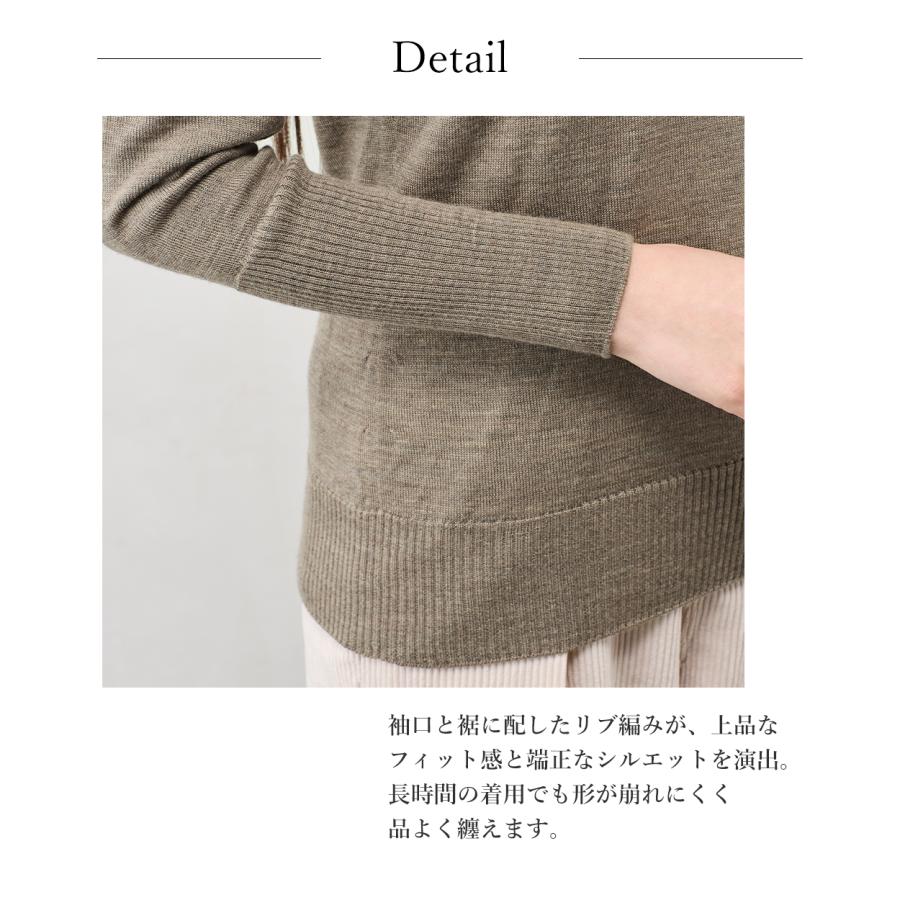 ホールガーメント 3D KNIT 日本製 パラシュートクルーネック ニット セーター プルオーバー 長袖 レディース クルーネック 長袖ニット トップス  ウール100 |  | 26