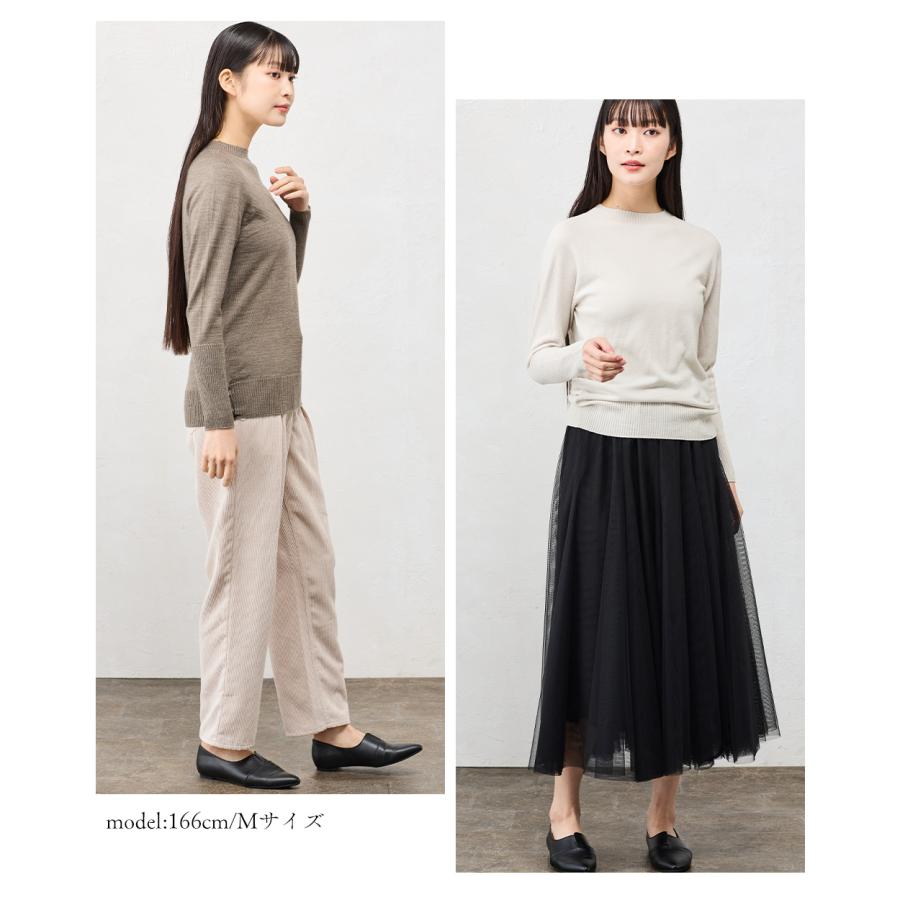 ホールガーメント 3D KNIT 日本製 パラシュートクルーネック ニット セーター プルオーバー 長袖 レディース クルーネック 長袖ニット トップス  ウール100 |  | 16