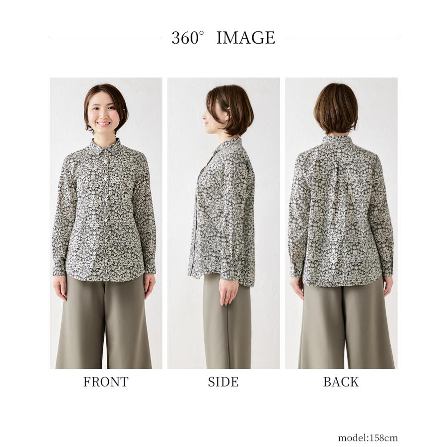 リバティ シャツ 日本製 プリント 綿100％ コットン 綿 シャツ ブラウス 羽織 長袖 レディース トップス リバティ生地 |  | 31