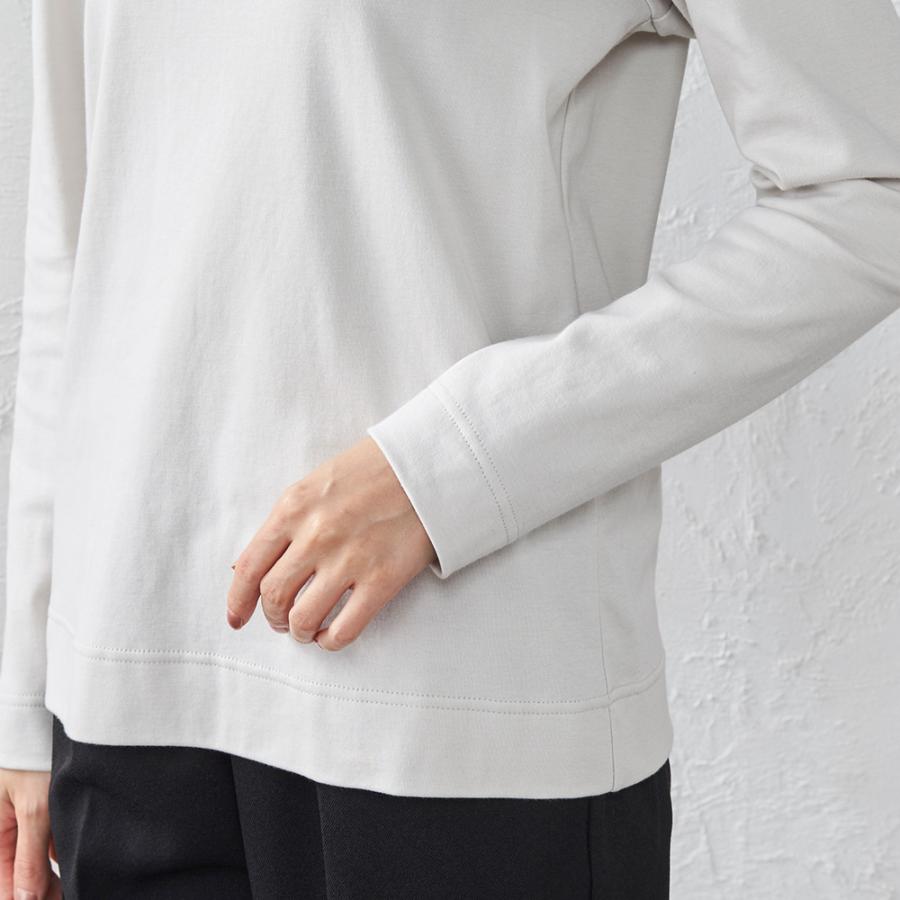 カシミヤタッチ 日本製 Tシャツ レディース 長袖 綿 インナー コットン クルーネック プルオーバー 綿100% トップス カットソー |  | 17