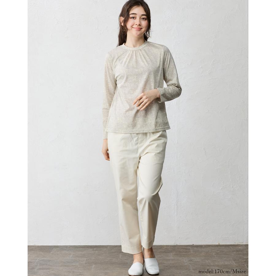 リバティ カットソー 日本製 プリント 綿100％ ラウンドネック コットン 綿 Tシャツ プルオーバー ジャージ 伸縮性 レディース トップス 長袖 リバティ生地 |  | 19