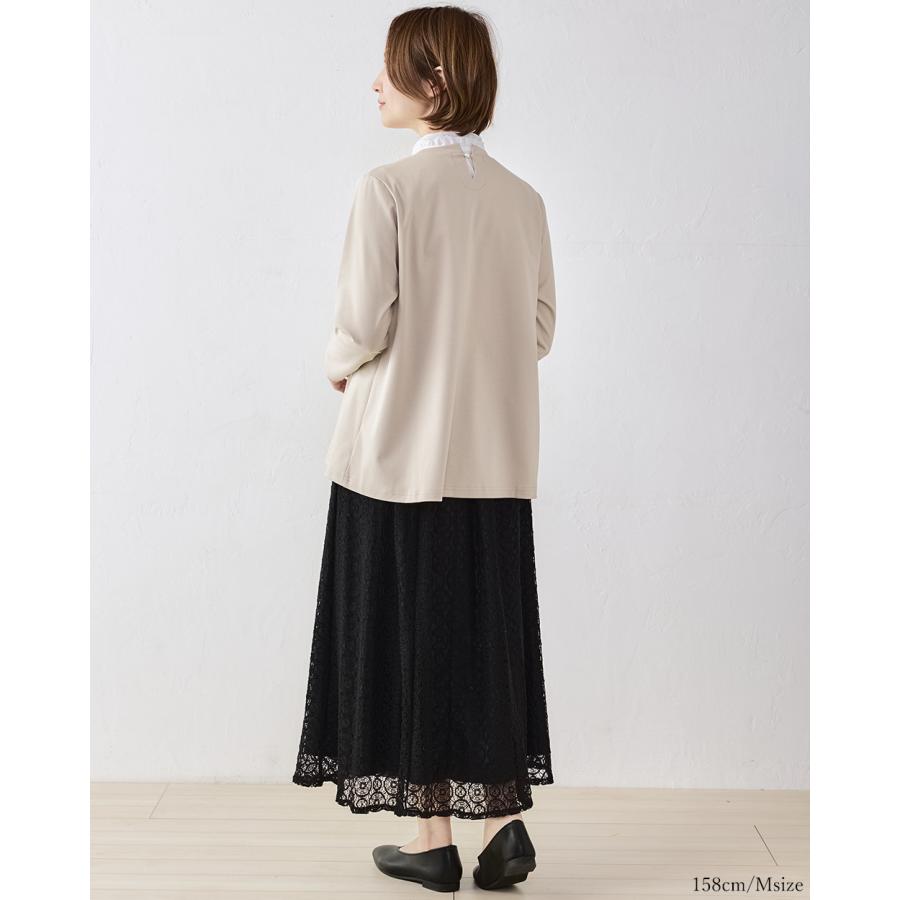 強撚コットン ブラウス 日本製 トップス カットソー プルオーバー きれいめ 上品 レディース 長袖 ロングスリーブ 大人カジュアル 綿100％ |  | 12