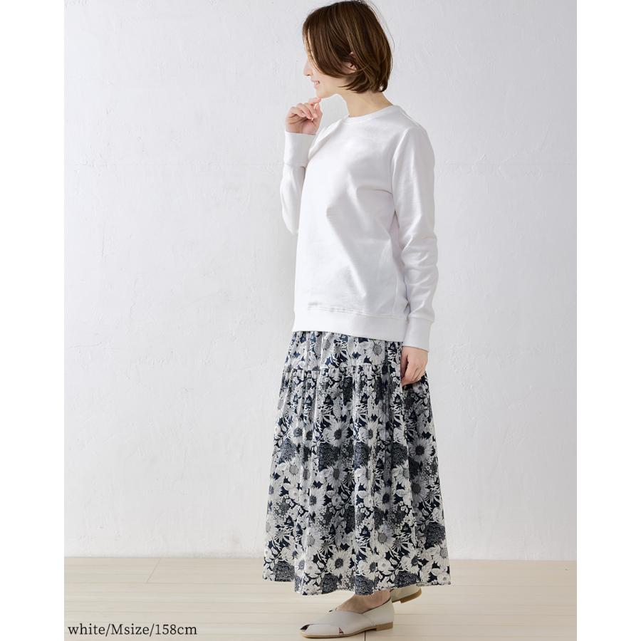 オーガニックコットン トレーナー スエット 長袖 日本製 ミニ裏毛 裏毛 吸水 レディース トップス カットソー プルオーバー シンプル ベーシック 綿100％ |  | 08