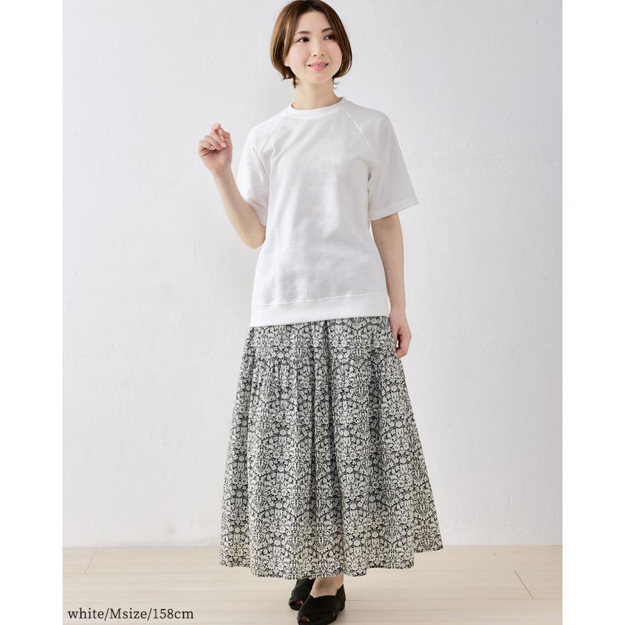 オーガニックコットン ラグラン トレーナー スエット 半袖 日本製 ミニ裏毛 裏毛 吸水 レディース トップス カットソー Tシャツ シンプル ベーシック 綿100％ |  | 07