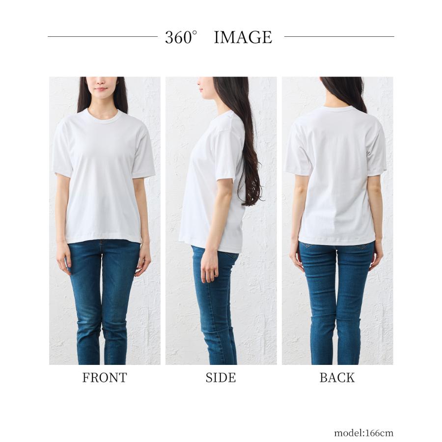 スヴィンコットン クルーネック 半袖 Tシャツ 日本製 綿100％ レディース 綿の宝石 極上の肌触り 高級コットン シンプル 大人 ベーシック 重ね着 カジュアル |  | 23