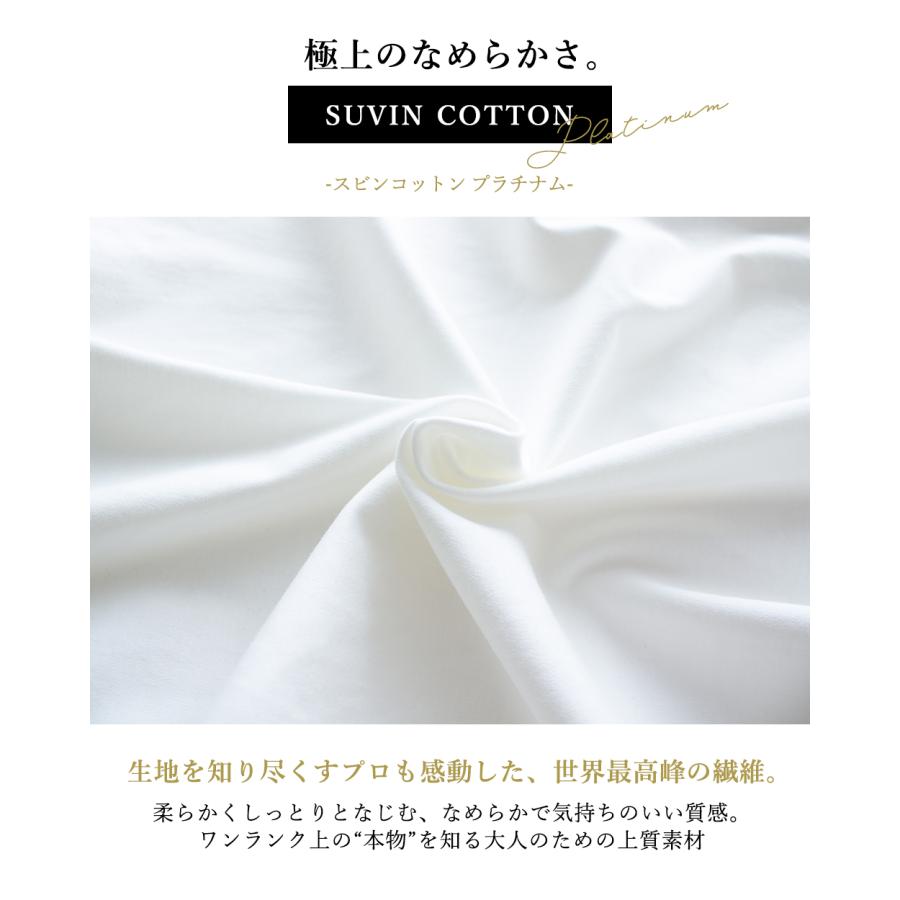 スヴィンコットン クルーネック 半袖 Tシャツ 日本製 綿100％ レディース 綿の宝石 極上の肌触り 高級コットン シンプル 大人 ベーシック 重ね着 カジュアル |  | 09