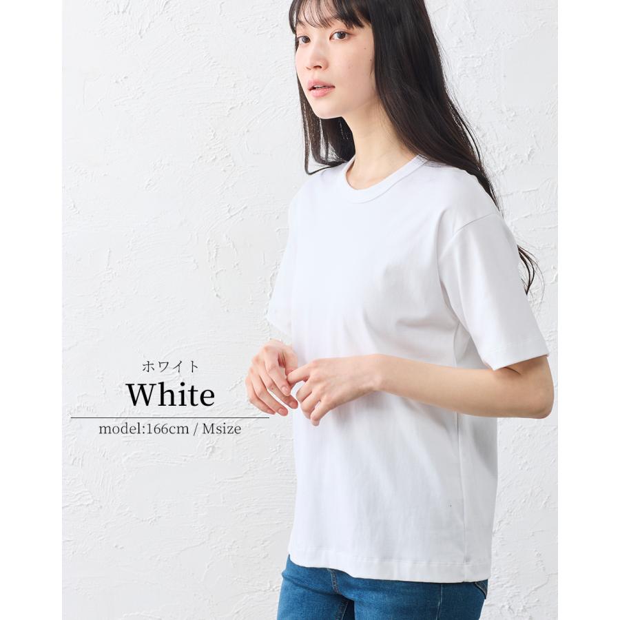 スヴィンコットン クルーネック 半袖 Tシャツ 日本製 綿100％ レディース 綿の宝石 極上の肌触り 高級コットン シンプル 大人 ベーシック 重ね着 カジュアル |  | 11