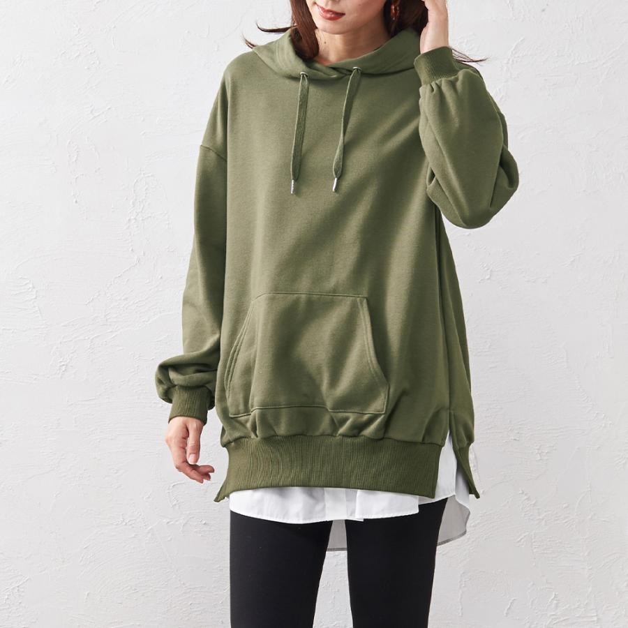 奥ちゃんさま専用2点　ミニ裏毛袖布帛パーカープルオーバー　デニムスカート 奥ちゃんさま専用2点 ミニ裏毛袖布帛パーカープルオーバー デニムスカート