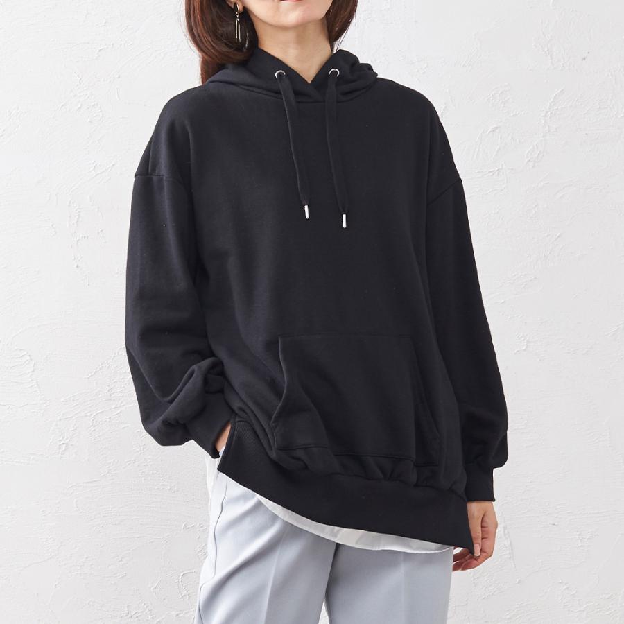 パーカー フード付きパーカー プルオーバー 裏毛 ミニ裏毛