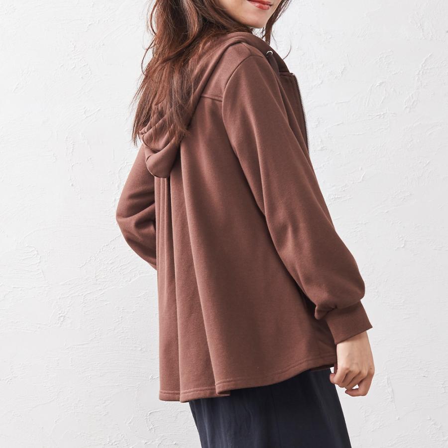 パーカー レディース 秋 冬 40代 フリルパーカー ジップパーカー フード付きパーカー 裏毛 スウェット ジップアップパーカー 4290663 |  | 11