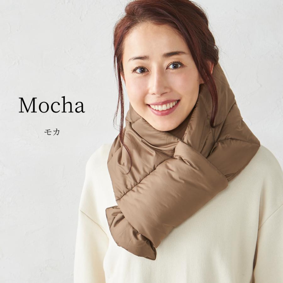 【日本製】ダウン マフラー ネックウォーマー ストール メンズ レディース 男女兼用 暖かい 蓄熱 防寒 撥水 秋 冬 無地 軽量 |  | 04