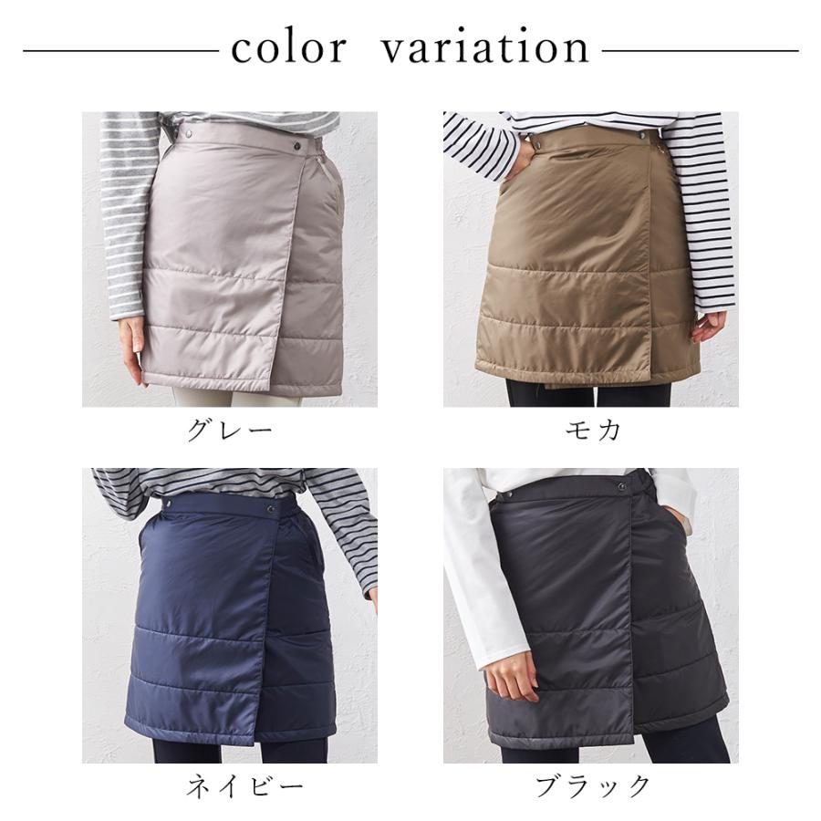 ダウンスカートミニ ゴルフ 防寒 登山 釣り アウトドア 巻きスカート