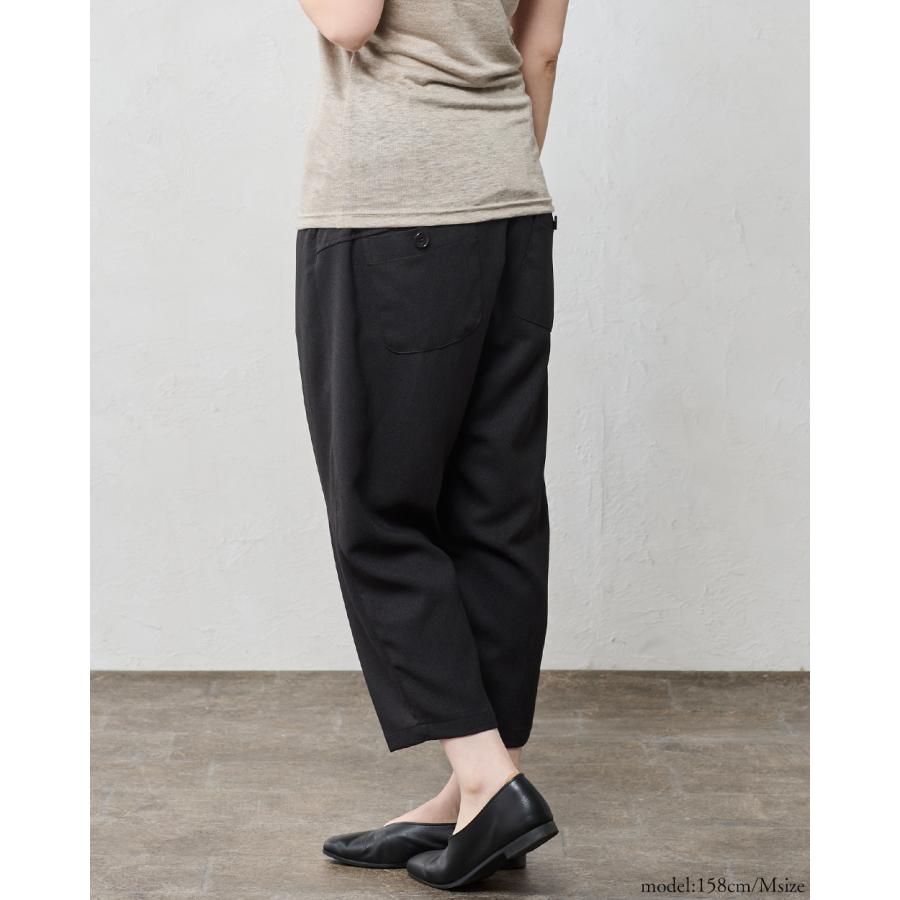 日本製 バルーンパンツ レディース ワイドパンツ コクーンパンツ