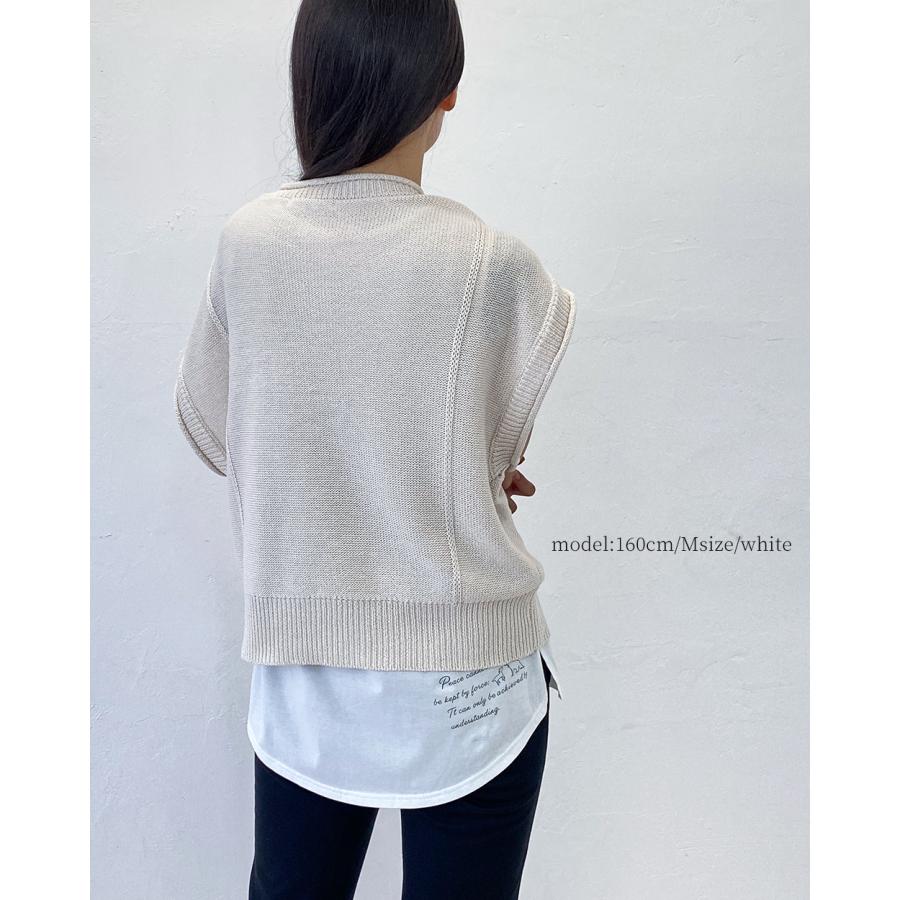 タンクトップ レディース インナー ノースリーブ チュニック