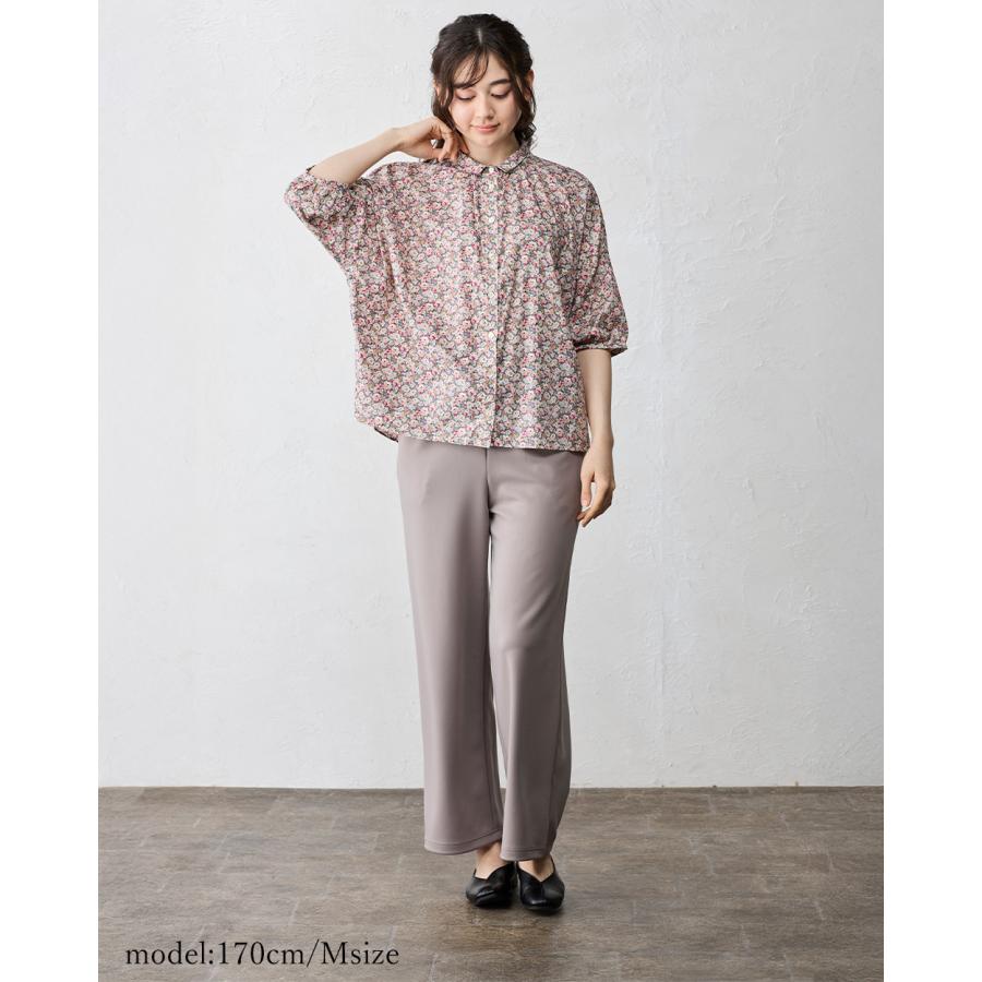 新品 3.7万 アンティパスト 洗える レース プルオーバーブラウス F 日本製 綿麻シャンブレーレースオーバーブラウス◎ | 京都通販ミセスの