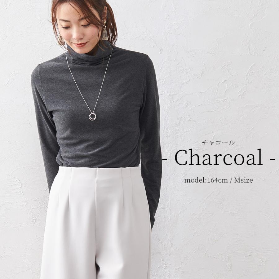 MIP ミップ 日本製 起毛 タートルネック レディース ハイネック 長袖 カットソー インナー あったか トップス Tシャツ 暖かい ファッション |  | 11