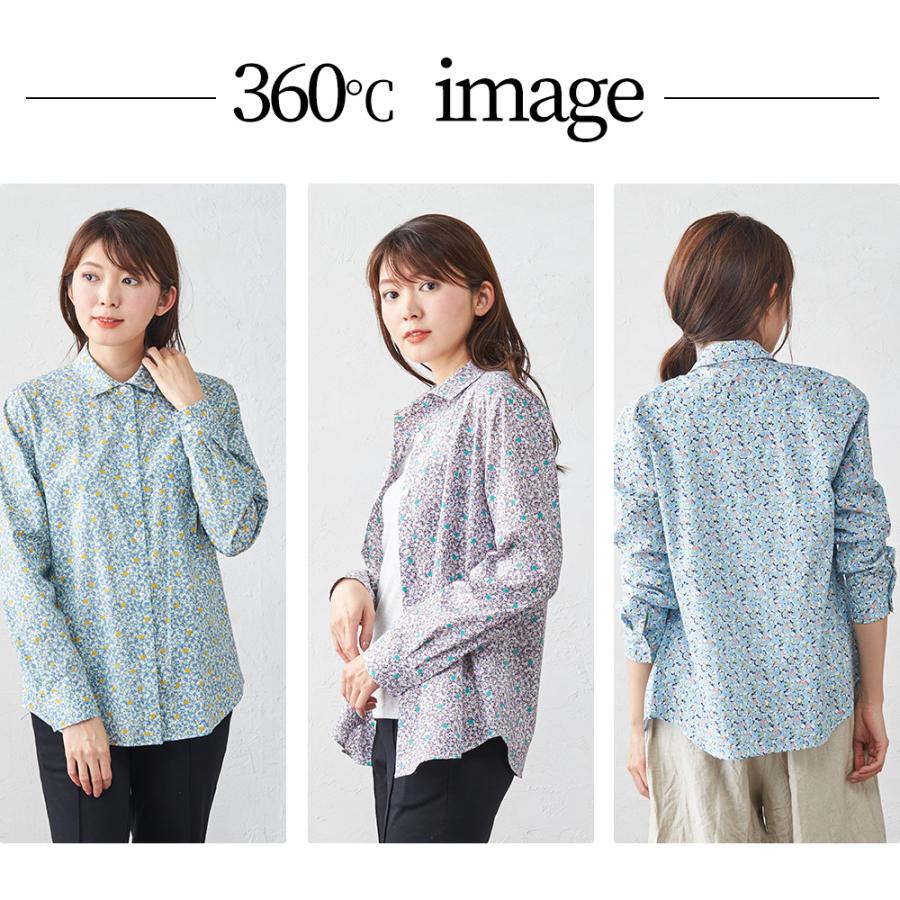 45R 25春夏 コットン100％ 花柄プリント フリルシャツ 花柄プリントギャザーフリルブラウス(KIDS)[DR46-33B242]｜URBAN