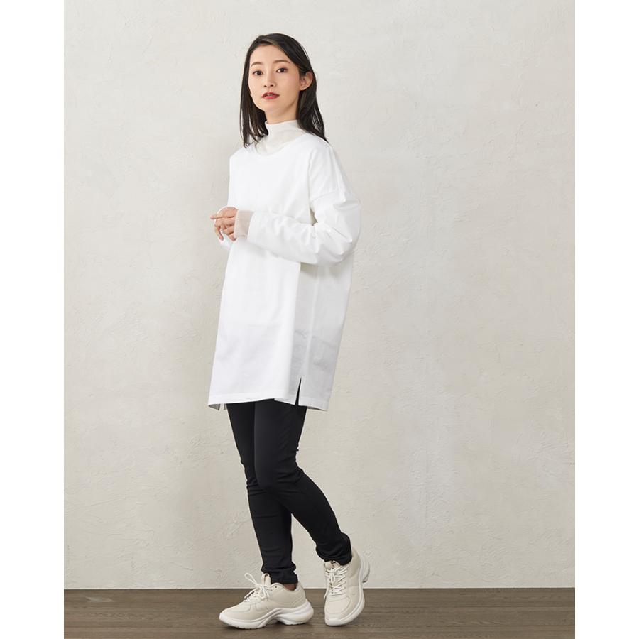 日本製 レディース カットソー トップス ハイネック チュール 綿100 長袖 5190772 |  | 11