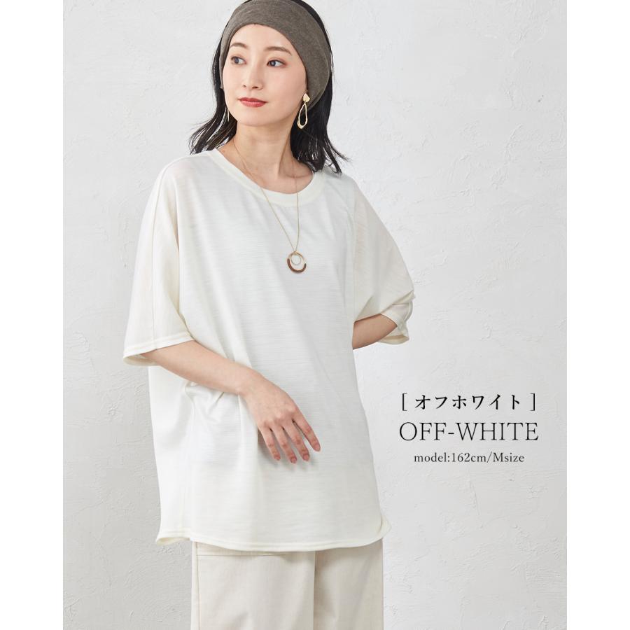 メリノウール レディース 半袖 オーバーサイズ tシャツ 洗える ウール