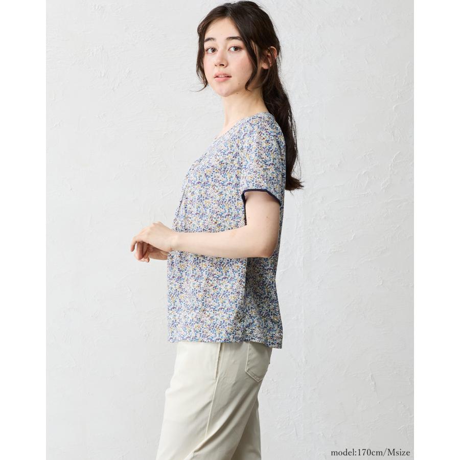 リバティ LIBERTY チュール カットソー 日本製 プリント 綿100％ コットン 綿 Tシャツ プ半袖 レディース 春 夏 トップス インナー |  | 14