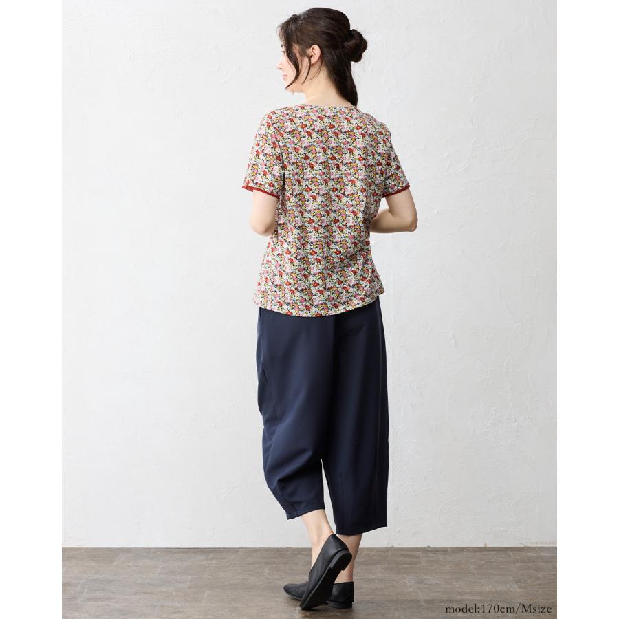 リバティ LIBERTY チュール カットソー 日本製 プリント 綿100％ コットン 綿 Tシャツ プ半袖 レディース 春 夏 トップス インナー |  | 18