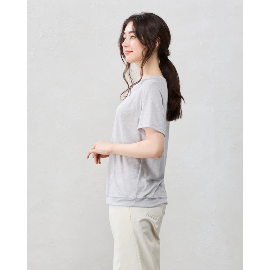 日本製 ソアロン Tシャツ 半袖 ベーシックカラー カットソー トリアセテート ラグランスリーブ ファッション レディース 春 夏 クルーネック 丸襟 カジュアル |  | 14