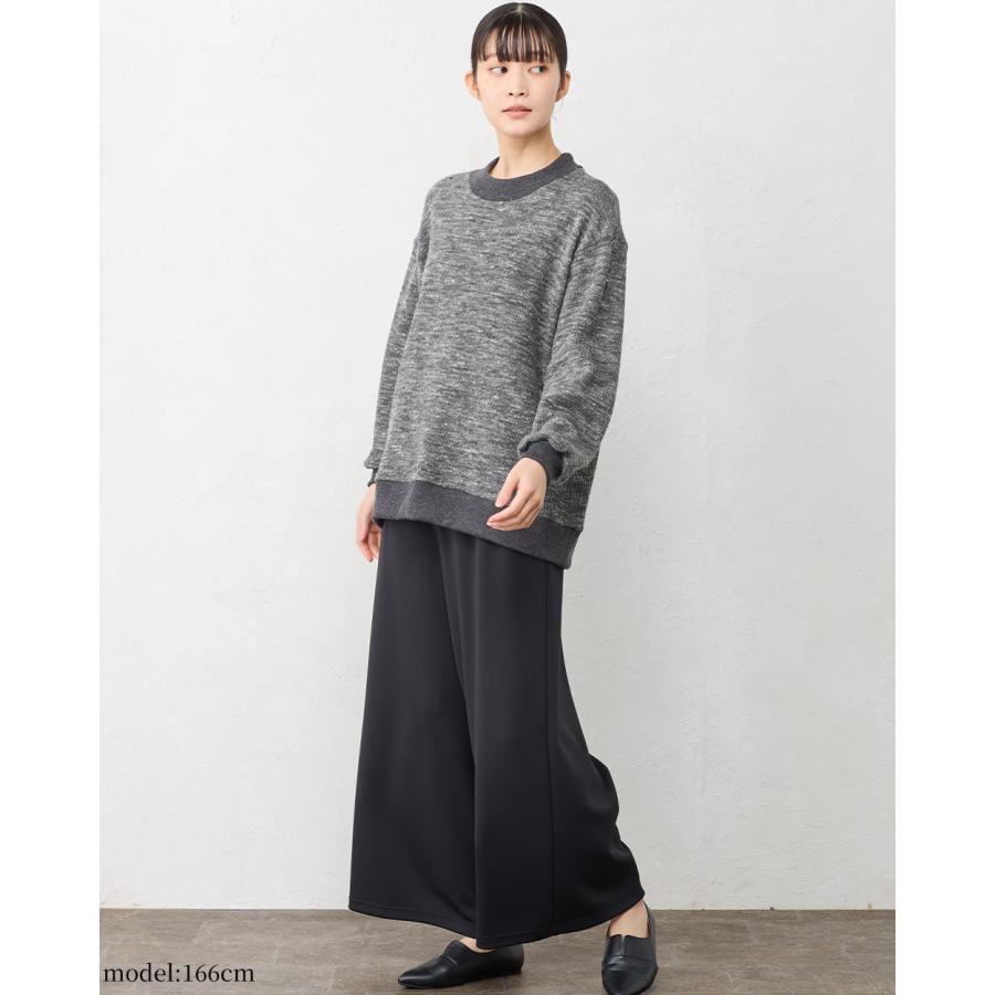 ウール リネン トレーナー プルオーバー レディース シェットランドウール リネン メリノウール 日本製 カジュアル 杢調 バイカラー |  | 14