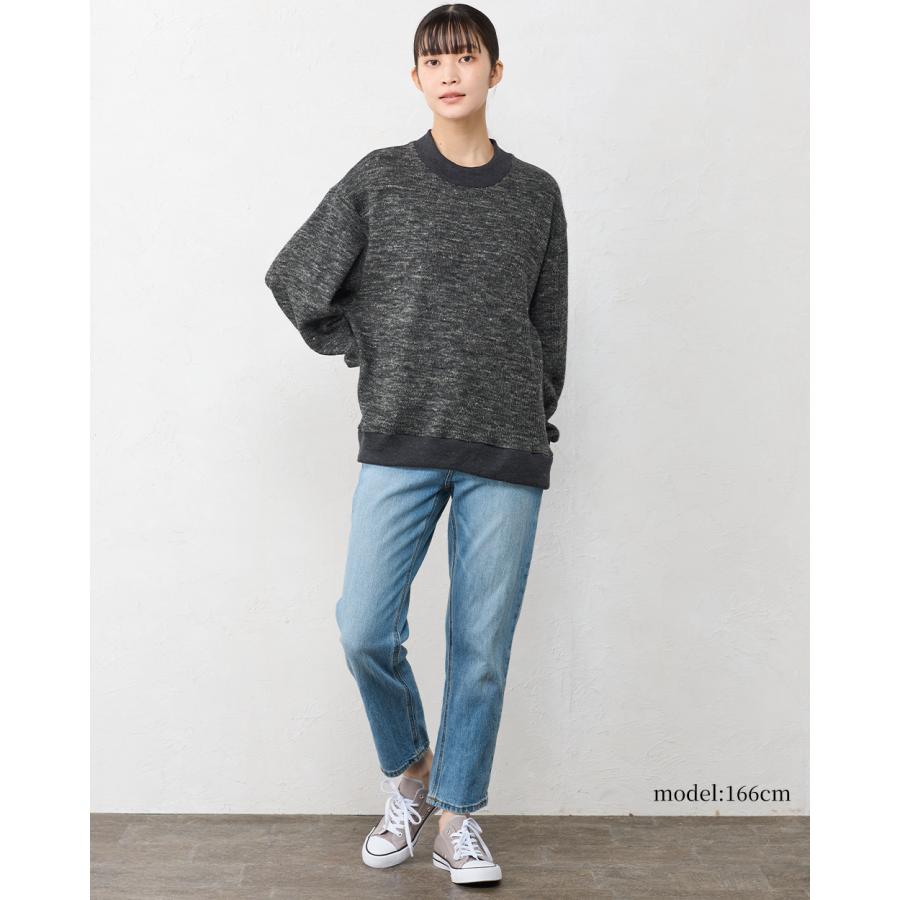 ウール リネン トレーナー プルオーバー レディース シェットランドウール リネン メリノウール 日本製 カジュアル 杢調 バイカラー |  | 17