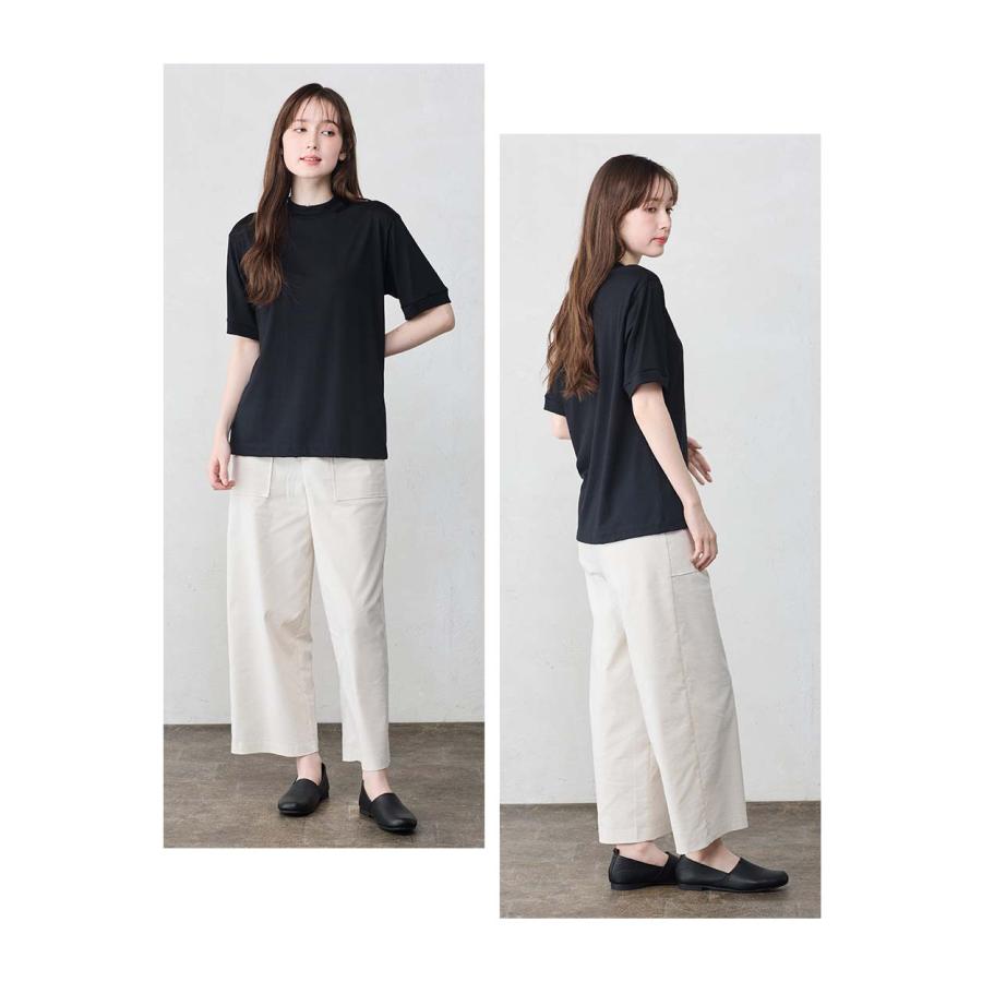 メリノウール Tシャツ 半袖 モックネック ハイネック 日本製 インナー ウール100% 山登り 登山 レディース 無地 カットソー アンダーウェア 洗えるウール |  | 23