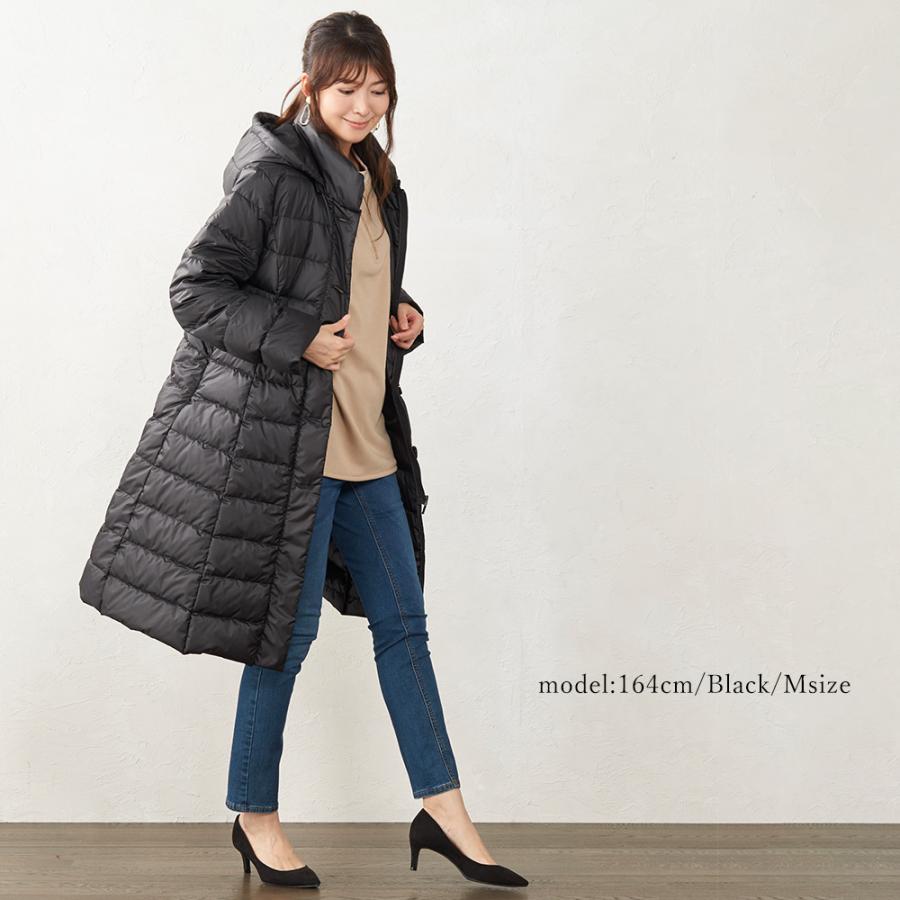 ダウンコート レディース ロング アウター 秋冬 ダウンジャケット A