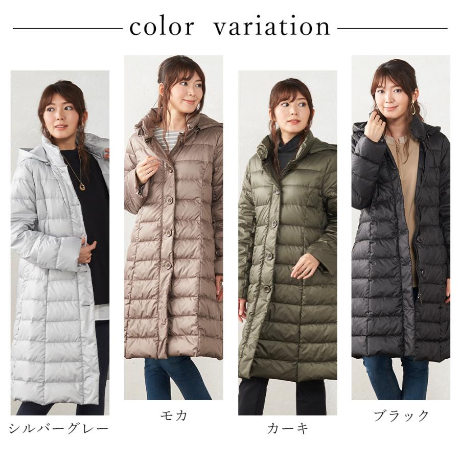 ダウンコート レディース ロング アウター 秋冬 ダウンジャケット A