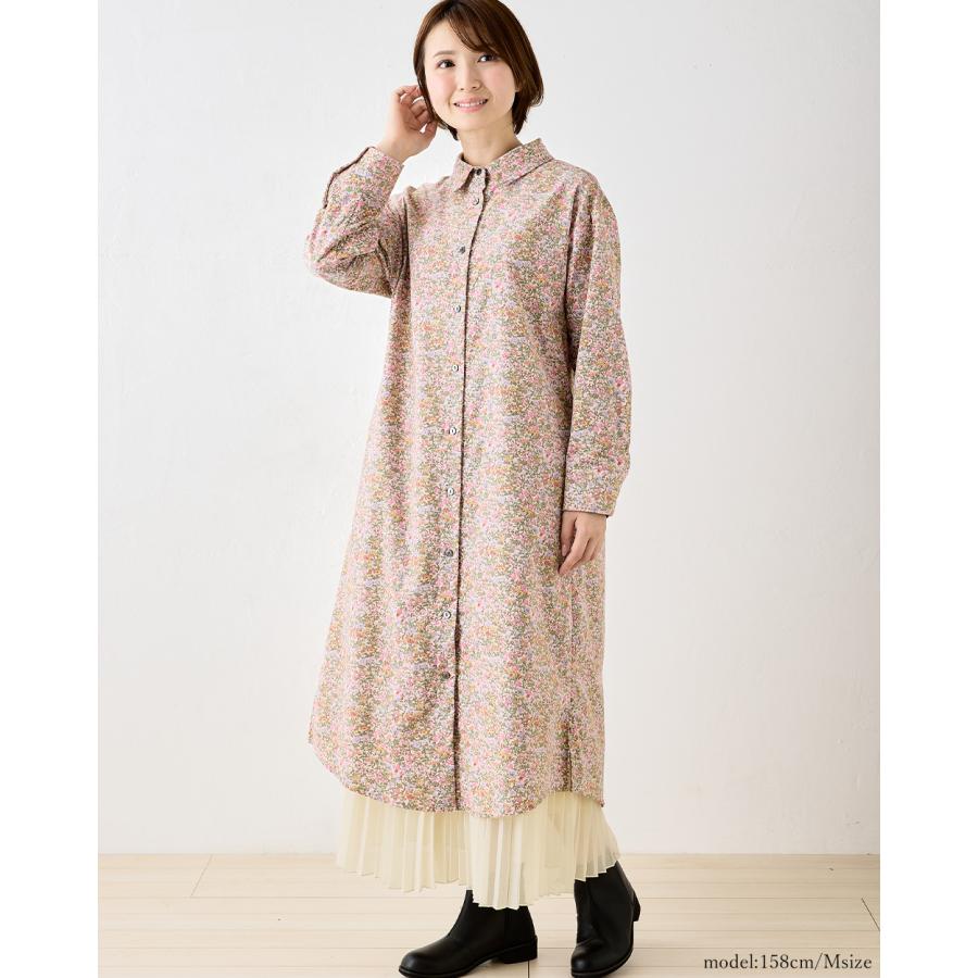 リバティ ブラウス シャツ コーデュロイ シャツワンピース ワンピース レディース 日本製 プリント 綿100％ 綿 ファッション 長袖 春 冬 秋 カジュアル |  | 06
