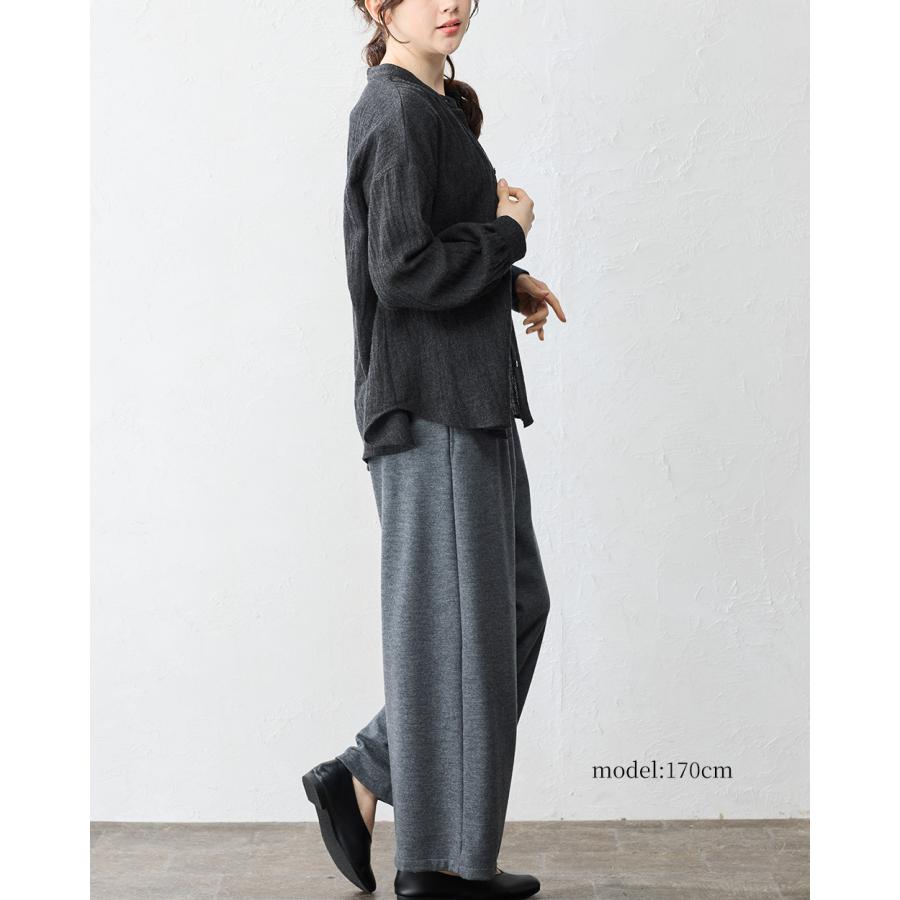 メリノウール シャツ ブラウス 日本製 ウール100% ウールガーゼ マルエリ 襟付き レギュラーカラー 長袖 レディース トップス |  | 18