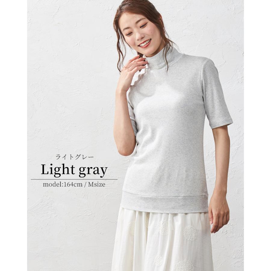 Tシャツ レディース カットソー トップス 半袖 綿 日本製 オーガニック