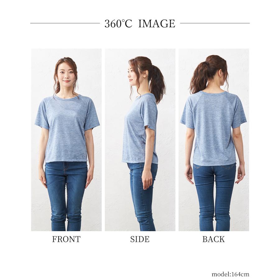 リネンtシャツ レディース 麻100% tシャツ トップス カットソー