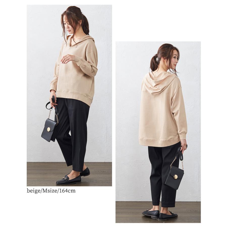 日本製 オーガニックコットン トレーナー スウェット プルオーバー パーカー 裏毛 ゆったり 大きいサイズ キーネック 長袖 綿100% |  | 16