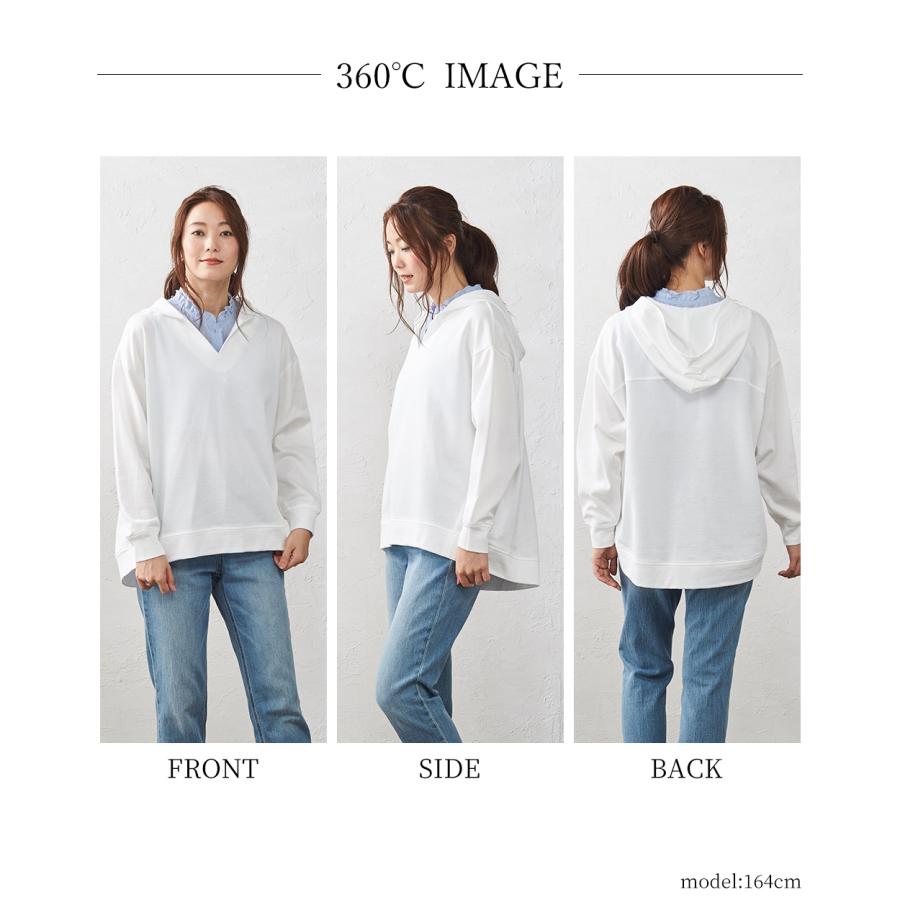 日本製 オーガニックコットン トレーナー スウェット プルオーバー パーカー 裏毛 ゆったり 大きいサイズ キーネック 長袖 綿100% |  | 22